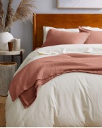 Organic Airy Gauze Blanket - Clay