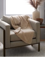 Organic Airy Gauze Throw - Dune