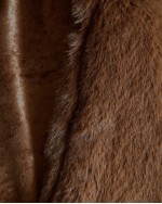 Luxury Faux Fur Throw - Truffle