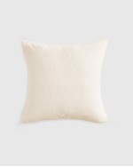 Plush Recycled Faux Fur Throw & Pillow Cover Set - Ivory