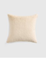 Plush Recycled Faux Fur Throw & Pillow Cover Set - Light Camel