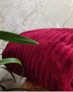 Solid Color Throw Blanket - Burgundy