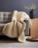 Chunky Knit Weighted Blanket - Natural